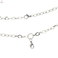 New design silver plated chains jewelry,popular oxidized silver necklace